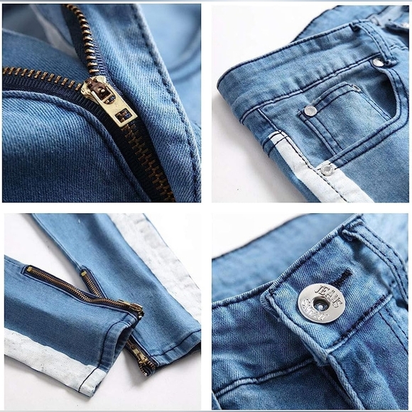 New w/ Tags Mens Jeans Skinny Unique Comfortable Denim w/ Multiple Sizes - Picture 6 of 6